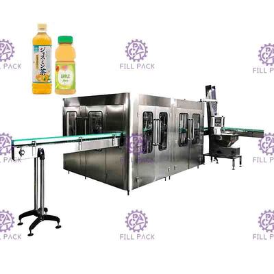 Automatische 4 in 1 Juice Filling Machine-Korrel van het de Pulpfruit van Monoblock van HUISDIERENflessen