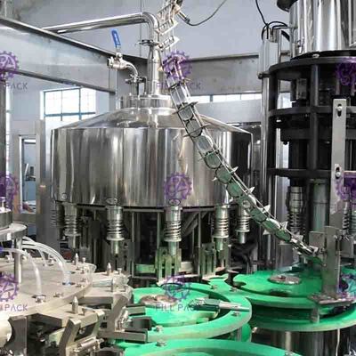 4.2Kw volledige Automatisch niet - de Drank van het Gassap het Vullen Machine voor Glasfles