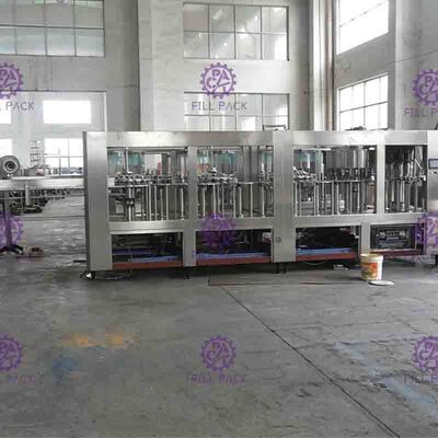 Monoblock Vloeibare het Vullen Machine, 5 in 1 Plastic het Sapvuller van de Flessenpulp