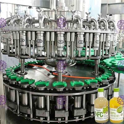 Full Auto-Glasfles Vloeibare het Vullen Machine, Fruit Juice Filler 8000BPH