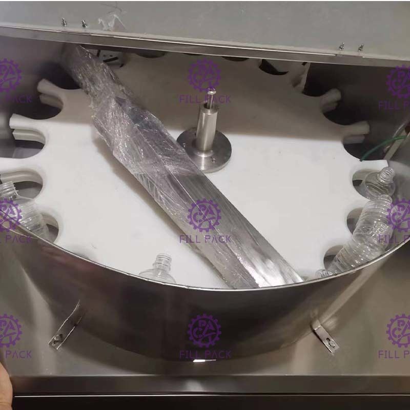 Ronde Plaattype Kleine Flessensorteermachine voor Water Vullend Systeem