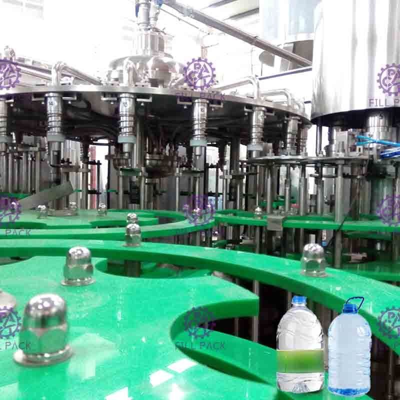 3L / 5L/10L-Mineraalwater Plastic Fles 2 in 1 de Capsuleermachinemateriaal/Installatie/Machine/Systeem/Lijn van de Wasmachinevuller
