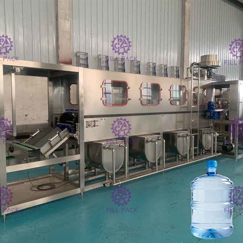 300BPH volledige Automatische 5 Gallonwater het Vullen Machine voor 18.9L-de productielijn van het vat drinkwater