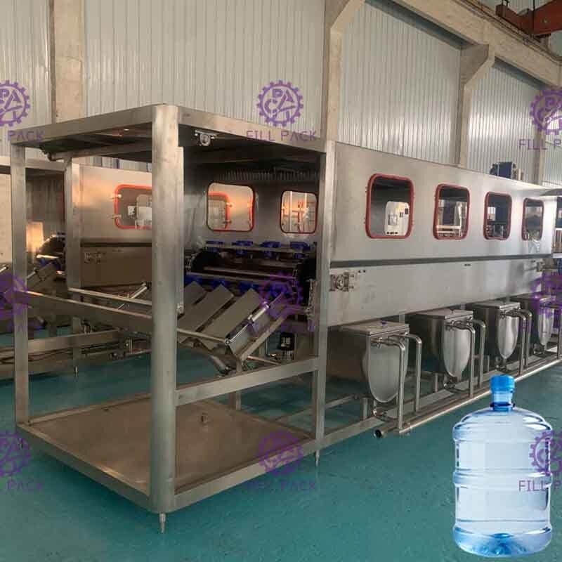 Automatische 3 in 1 Water Vullende Lijn met de Verzegelende Machine van de Gallonfles 600 Vaten/u