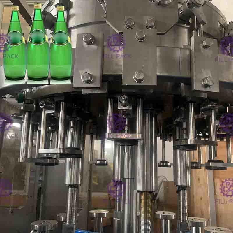 40 de Machine van het hoofdenflessenvullen voor de Negatieve Druk van de Glasfles