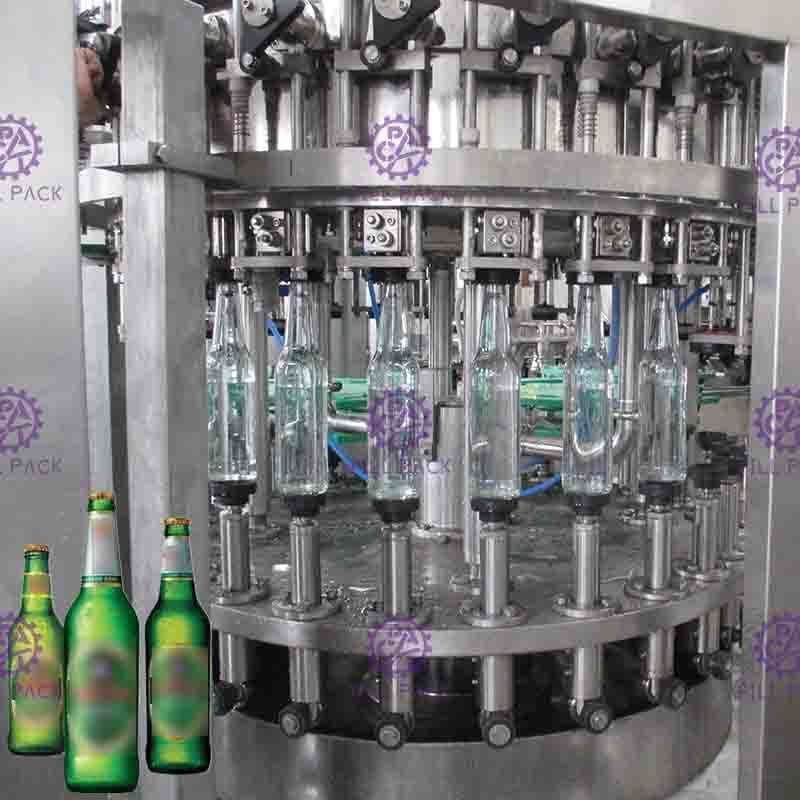 3 in 1 het Bierwas van de Glasfles Vullende het Afdekken Productielijn met Kroonkurk