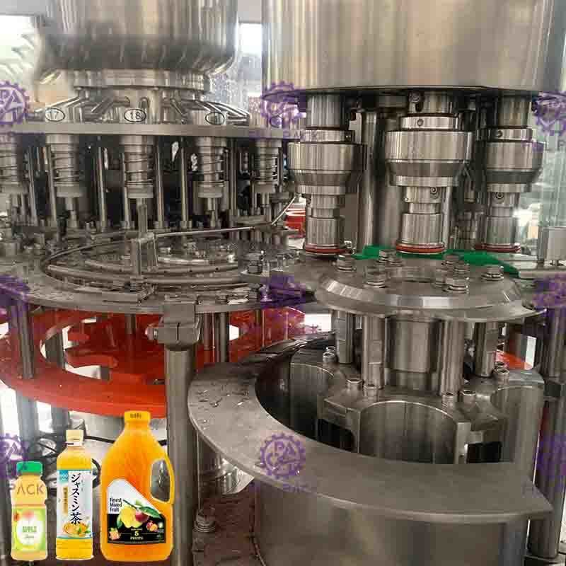 Automatische 3 in 1 Kleine Plastic Fles Juice Hot Filling Machine/Productielijn/Bottelarij